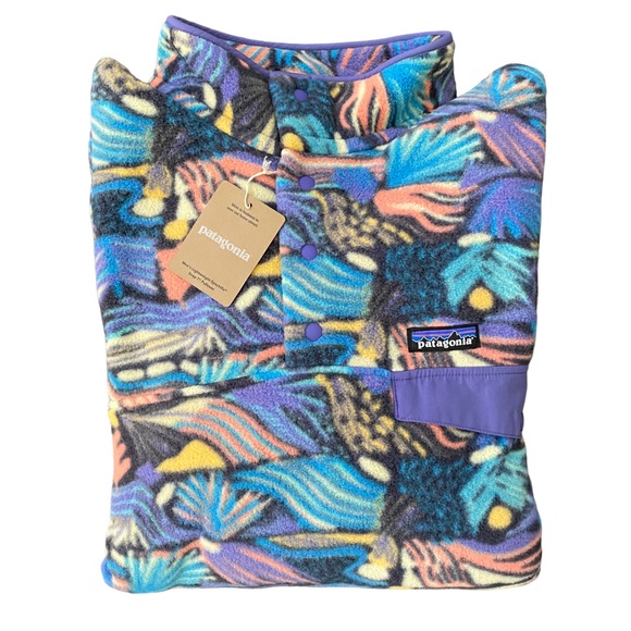 New with Tag Patagonia Mens Pitch Blue Lightweight Synchilla Snap-T Pullover XXL - Picture 2 of 5